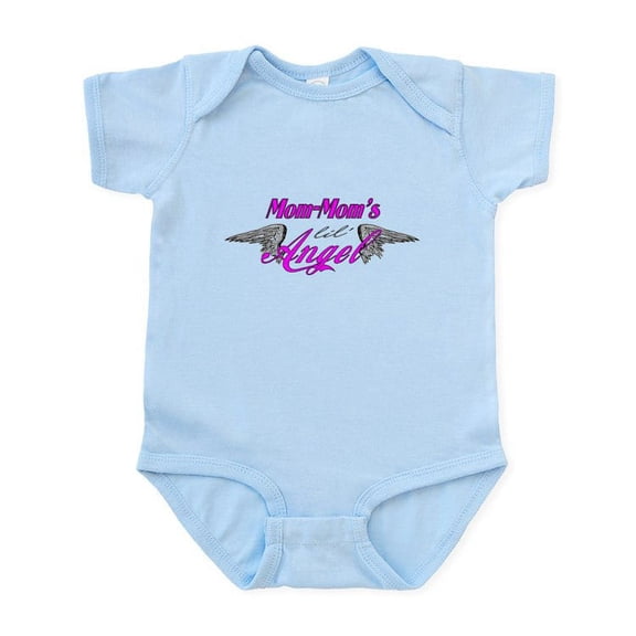 CafePress - Mom Mom's Lil Angel Infant Bodysuit - Baby Light Bodysuit, Size Newborn - 24 Months