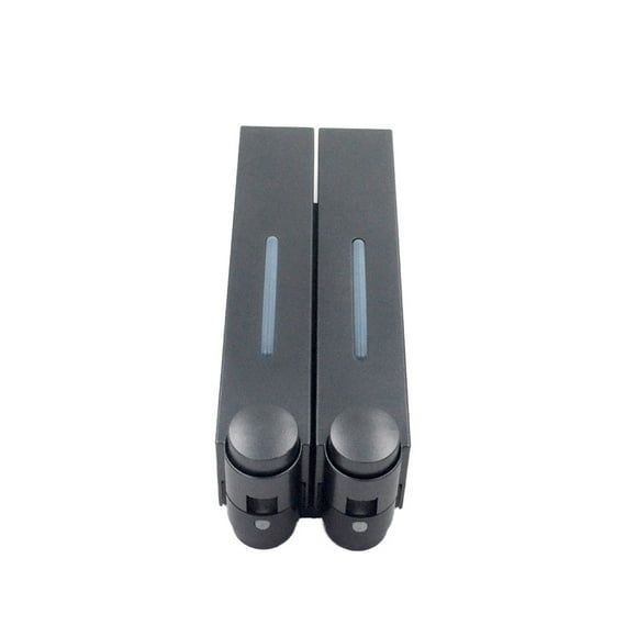 Yuarrent Dispensador de espuma ABS desmontable recargable montado en la pared a prueba de fugas anticorrosivo Manual hogar Hotel dispensadores de a Juegos de accesorios de baño Negro 2 Boquillas Yuarrent HA067177-11