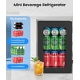 thumbnail image 3 of Refrigerador de Bebidas Kismile 18L con Puerta de Vidrio para 24 Latas, 3 of 8