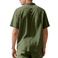 thumbnail image 7 of Ashirexll Mens Button up Shirts Short Sleeve, Big and Tall Shirts for Men, Summer Short Sleeve Turndown Collar Button Cardigan Pocket Shirts for Home Wear, 7 of 7