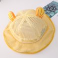 thumbnail image 3 of Sombreros de terre para bebés, sombrero de protección solar para bebés, sombrero de ala para bebés - Yellow Amarillo CUTICAT Sombrero de playa infantil, 3 of 8