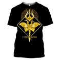 thumbnail image 1 of Camisetas con estampado 3D de Anime para hombres y mujeres, ropa de calle de Saint Seiya, cuello redondo, Tops Harajuku de gran tamaño, ropa para niños, Verano Qiuyongming unisex, 1 of 2