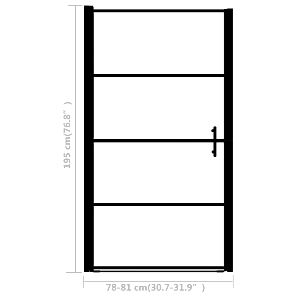 vidaXL Pivot Shower Door Bathroom Bath Screen Shower Enclosure Tempered Glass