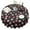 Black Skull Flower, variant on Black Skull Flower Bow Pattern Round Tablecloth 60"x60",Wrinkle Wipeable Table Cloth for Kitchen Dining Room Picnic Patio Party