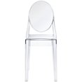 thumbnail image 2 of Modway Casper Chaise de Salle à Manger Moderne en Plastique 19 Pouces Finition Claire, 2 of 6