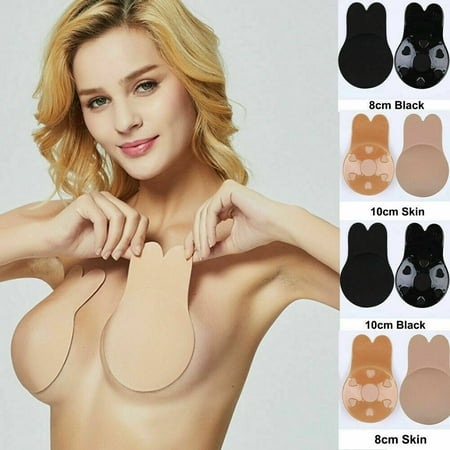 

8 10cm Womens Strapless Invisible Wedding Bra Backless Self-Adhesive Push Up Bras