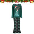 thumbnail image 2 of Odeerbi Christmas Pajamas For Family Matching Outfits Fashion Long Sleeves Women Printed Top+Pants Set, 2 of 6