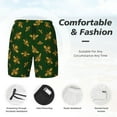 thumbnail image 4 of Kdxio Hohey Bee Print Men'S Swim Trunks With Compression Liner 7 Inch Inseam Quick Dry Swim Shorts, 4 of 7