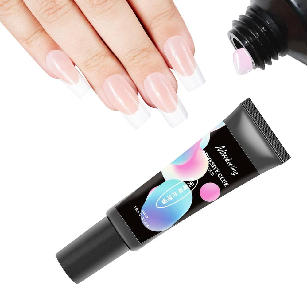 Buy Beetles 2 in 1 Nail Glue and Base Gel Kit for Acrylic Nails 2PCS 15ML  Super Strong Nail Glue Gel for False Nails and Gel Nail Polish UVLED Lamp  Required Online