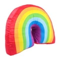 thumbnail image 4 of 1 precioso cojín de peluche de algodón PP con forma de arcoíris para el hogar., 4 of 6