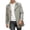 Gray, variant on Mens Trench Coat Notched Lapel Single Breasted Mid Long Jacket Windbreaker Casual Windproof Overcoat Pea Coat