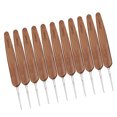 thumbnail image 4 of Ganchos de ganchillo, mango de bambú, agujas de coser, herramientas de bordado, una sola cabeza, 1,25 mm 10 Piezas Eigraketly HA006418-04, 4 of 6