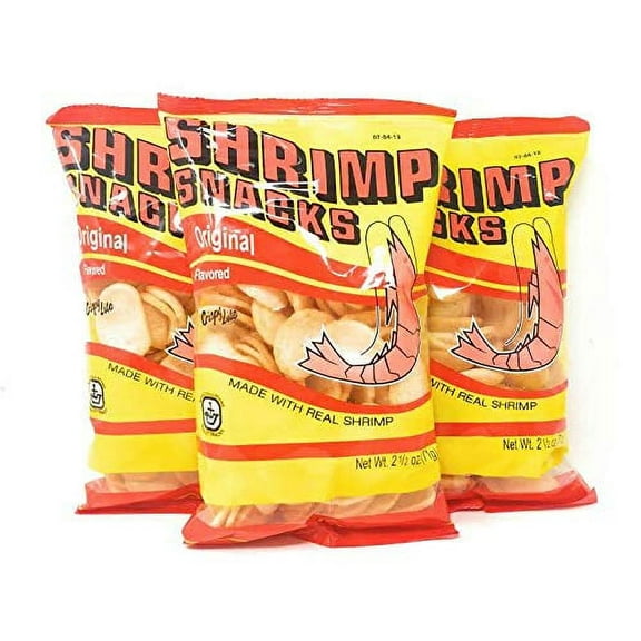 Marco Polo Shrimp Snacks Original Flavor, Net Wt: 2.5oz(71g) 3 Pack