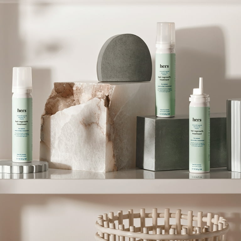 Hers Minoxidil 5% Hair Regrowth Foam - FDA Approved Topical