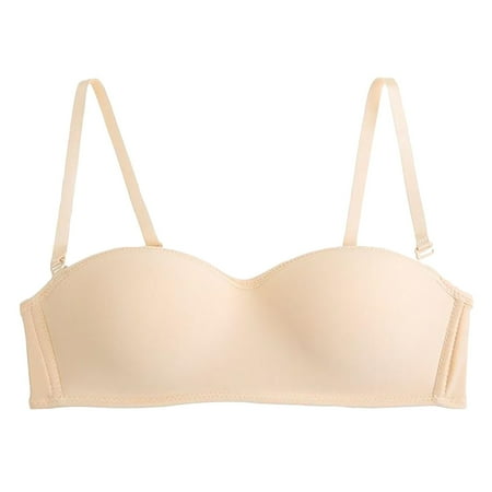 

Plus Size Bra for Women Backless Strapless Bra Black Sports Bra Strapless Bras Geschäft Büro Jacke Kurz Mantel Strapless Bras for Women Large Bust for Backless Dress Ladies Bra