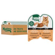 Nutro Perfect Portions Twin-Pack Tray Chicken & Shrimp Recipe Grain Free Natural Wet Cat Food Pate, 2.64 oz., Case of 24
