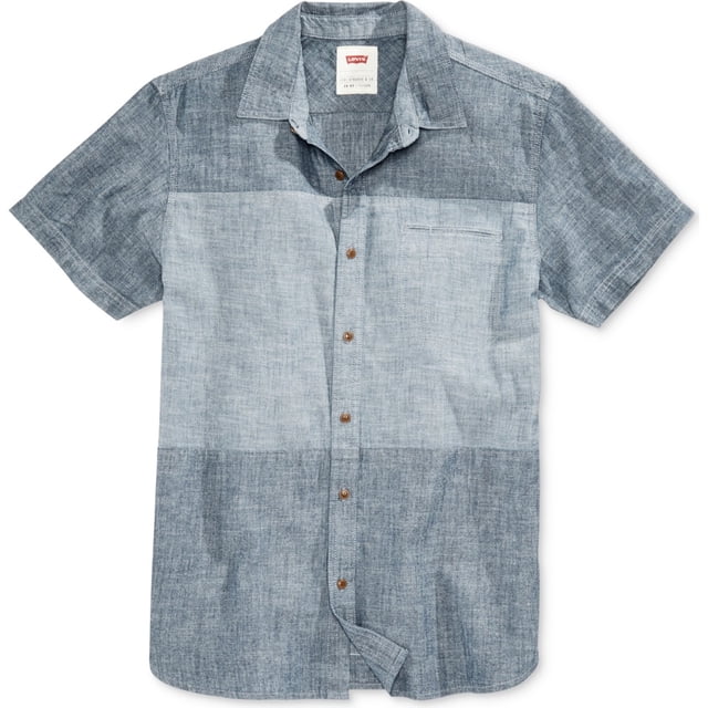 Camisa con Botones Colorblocked Levi's Hombre Azul XX-Large