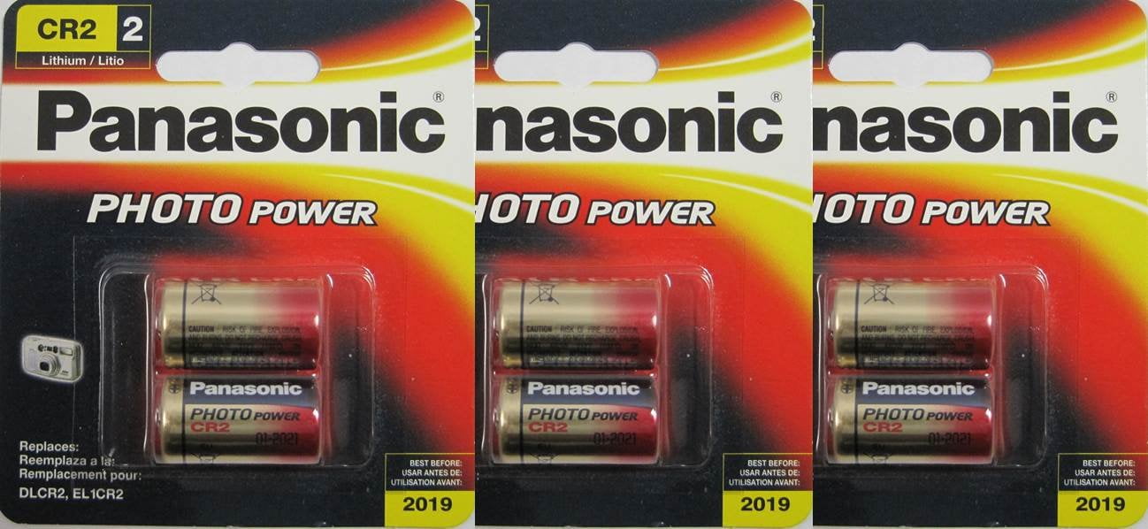 96x Panasonic CR-2 Lithium Battery CR2 CR-2PA 3V Fresh Photo Batteries 
