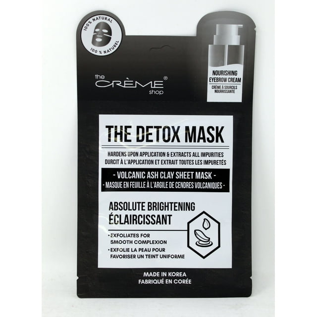 The Creme Shop Detox Mask Shop Volcanic Ash Clay Sheet Mask 1 Count