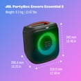 thumbnail image 5 of JBL PartyBox Encore Essential 2 - Portable party speaker - Black, 5 of 16