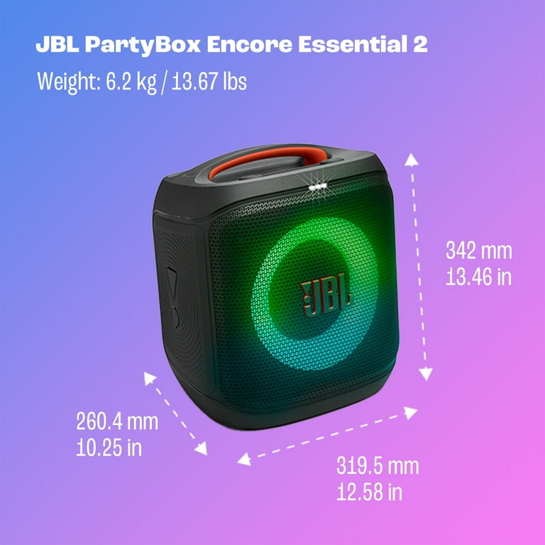 JBL PARTYBOX ENCORE ESSENTIAL ブラック Amazon.com: JBL Partybox Encore Essential, 100W Sound, Built