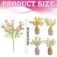 thumbnail image 3 of Xoxingysm Artificial Flowers Artificial Flower Beauty Starry Bouquet Artificial Flower Green Plant Wedding Decoration, One Bunch of Flowers, 3 of 3