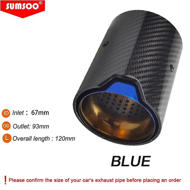 1pcs fit for M2 F87 M3 F80 M4 F82 F83 exhaust modified suitable carbon fiber cars rear muffler pipe tips~15748