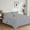 Silver, variant on DNG Creations 3 Piece Luxurious Half Pinch Pleated Comforter Long Lasting 100% Egyptian Cotton, 800 TC 550 GSM All Season ( Oversized Queen Size ) Solid Silver Colour