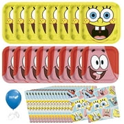 SpongeBob Birthday Party Supplies Bundle SpongeBob Plates SpongeBob Napkins SpongeBob Tablecover SpongeBob Balloons SpongeBob Tableware SpongeBob Decorations Pack for 8