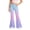 00##-Light Purple2610, variant on Kiijoy Girls Rainbow Gradient Flared Pants Casual Mid Rise Pants with Pockets, Sizes 5-6