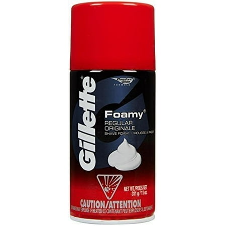 Gillette Foamy Regular Shave Foam, 11 oz - Buy Packs and SAVE (Pack of
