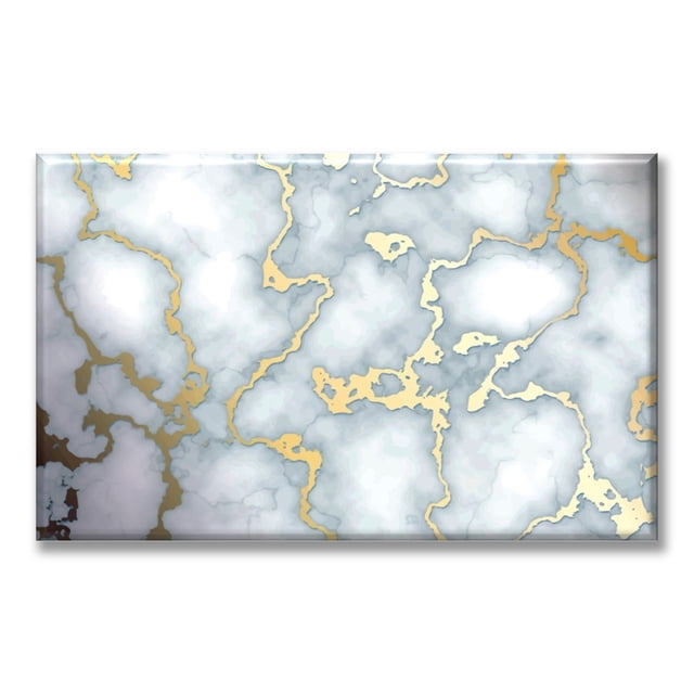 Cuadro Canva Listo Para Colgar Pixtreats Tipo Galería Mármol Con Detalles Dorados 50X75 cm