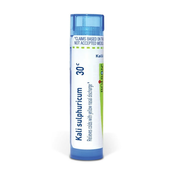Boiron Kali Sulphuricum 30C, Homeopathic Medicine for Colds With Yellow Nasal Discharge, 80 Pellets