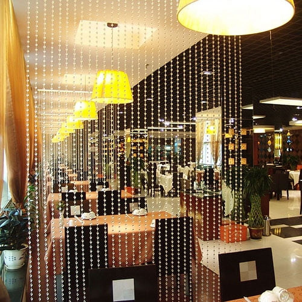 Ayyufe 30 Meters Transparent Plastic Resin Beads Curtain Window Door Wedding Backdrop