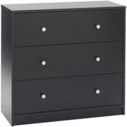 Black Dressers Studio 3 Drawer Dresser Multiple Colors