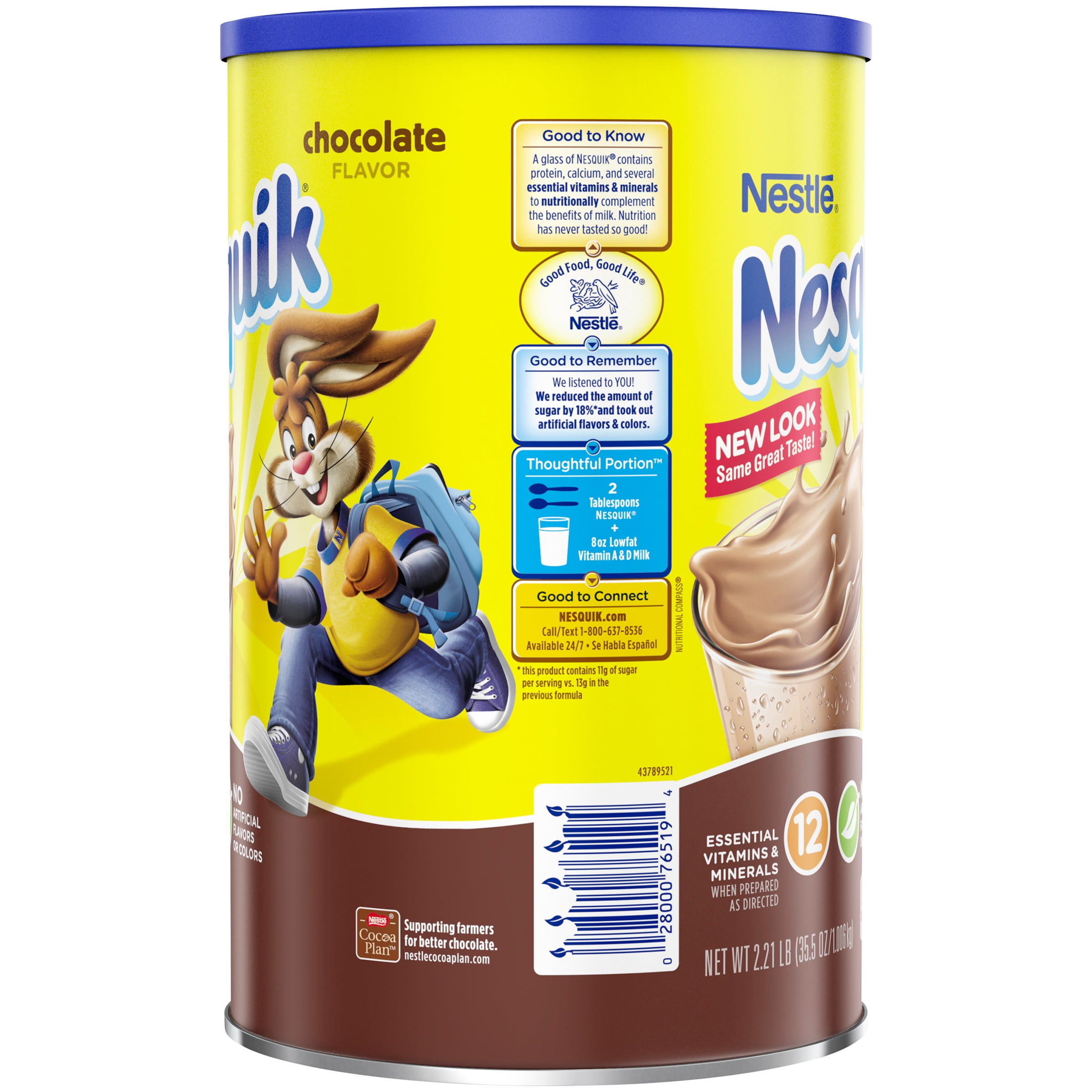 Nesquik Chocolate Powder 2.21 lb. Canister
