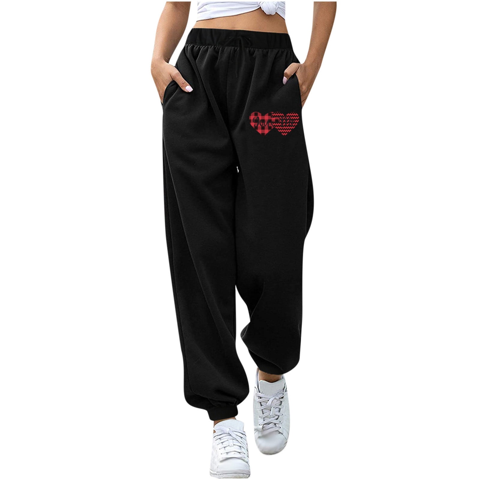 Womens High Waisted Baggy Sweatpants 