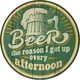 thumbnail image 1 of Placa Metal Vintage para Pintura Redonda Hierro Arte Pared Bar El 30x30cm, 1 of 8
