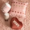 thumbnail image 4 of Bouclair Brown XOXO Decorative Heart Cushion, 4 of 5