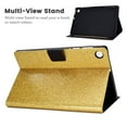 thumbnail image 4 of Lenovo Tab M10 FHD Plus 10.3" Case, Dteck Multi-angle Viewing Stand Glitter PU Leather Folio Case With Built-in Card Slots / Auto Wake Sleep, Gold, 4 of 5