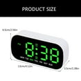 thumbnail image 3 of Digital Alarm Clock Large Led Display Desktop Clock With Temperature Calendar Rectangular Desk Clock 13x3.5x6.5cm, 3 of 8