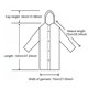 thumbnail image 2 of Ponchos de lluvia con capucha con cordón impermeable impermeable para adultos azul 10pcs, 2 of 6