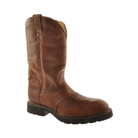 - Twisted X Work Boots Mens Leather Steel Toe 14 D Oiled Brown MSC0004