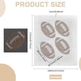 thumbnail image 2 of 2 Sheet Rugby Rhinestone Iron on Transfer Glitter Sport Balls Rhinestone Patches Smoked Topaz Hot Melt Rhinestone Patches Rugby Ball Shape Iron on Patches for Clothes Hats Decoration, 2 of 6
