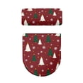 thumbnail image 2 of HELLHERO 2 Piece Lid Cover Set for Toilet for Modern Bathrooms Christmas Tree Snowflakes Adjustable Toilet Seat Covers Set Elastic Edge, 2 of 8