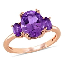 Everly Women's Amethyst 14K Rose Gold Engagement Ring