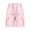 Pink, variant on Women's Fashionable Casual Slit with Pocket Cotton Linen Loose Shorts Green XXL