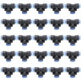 thumbnail image 1 of Quick Pneumatic Connector,50Pcs 3‑Way Pneumatic Connector Pushin Connector Air Water Fitting Innovative Solution, 1 of 14