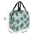 thumbnail image 4 of Kdxio Flamingos And Palms Print Insulated Lunch Bag,Reusable Tote Lunch Box for Women Men,Leakproof Cooler Lunch Bags for Work Office Travel Picnic, 4 of 6