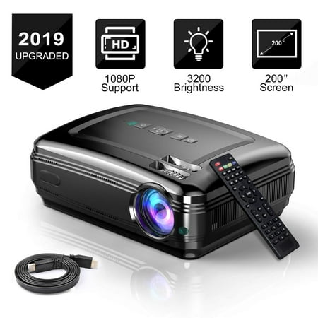 Top Knobs Video Projector, Full HD Projector, 3200LM Movie Projector for Home Theater Office Business PowerPoint Presentations, Support (Best Projector For Business Presentations)